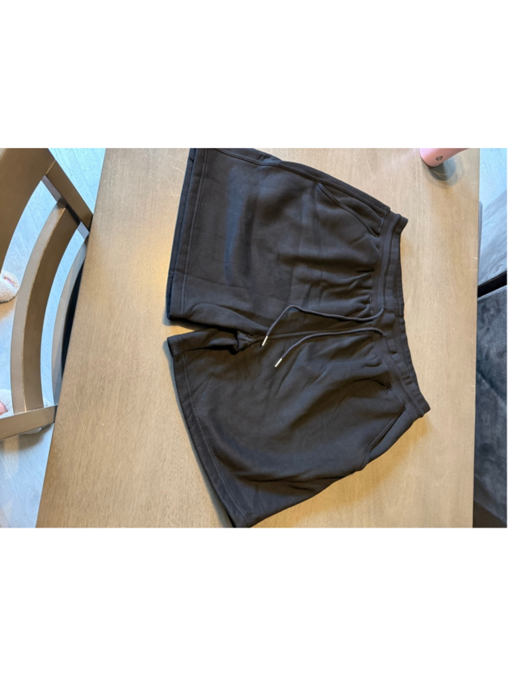 Women's Comfort Black Fleece Shorts 2XL